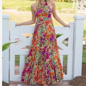 Floral Halter Dress